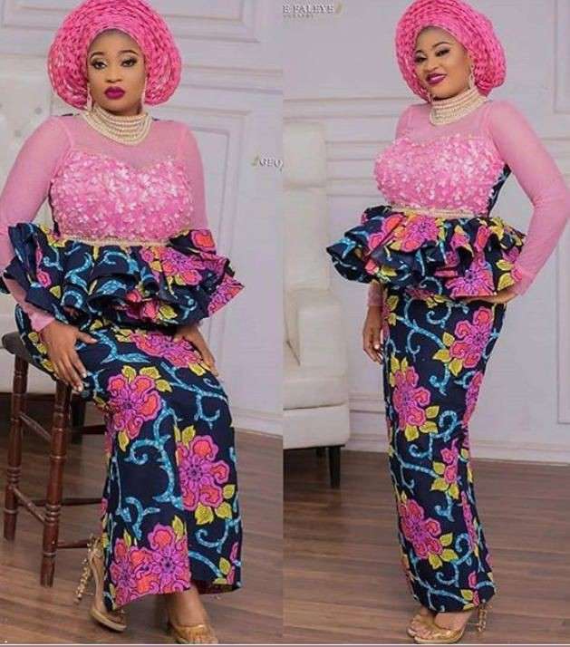 40 Latest Ankara and Lace Combination Styles in 2021 and 2022
