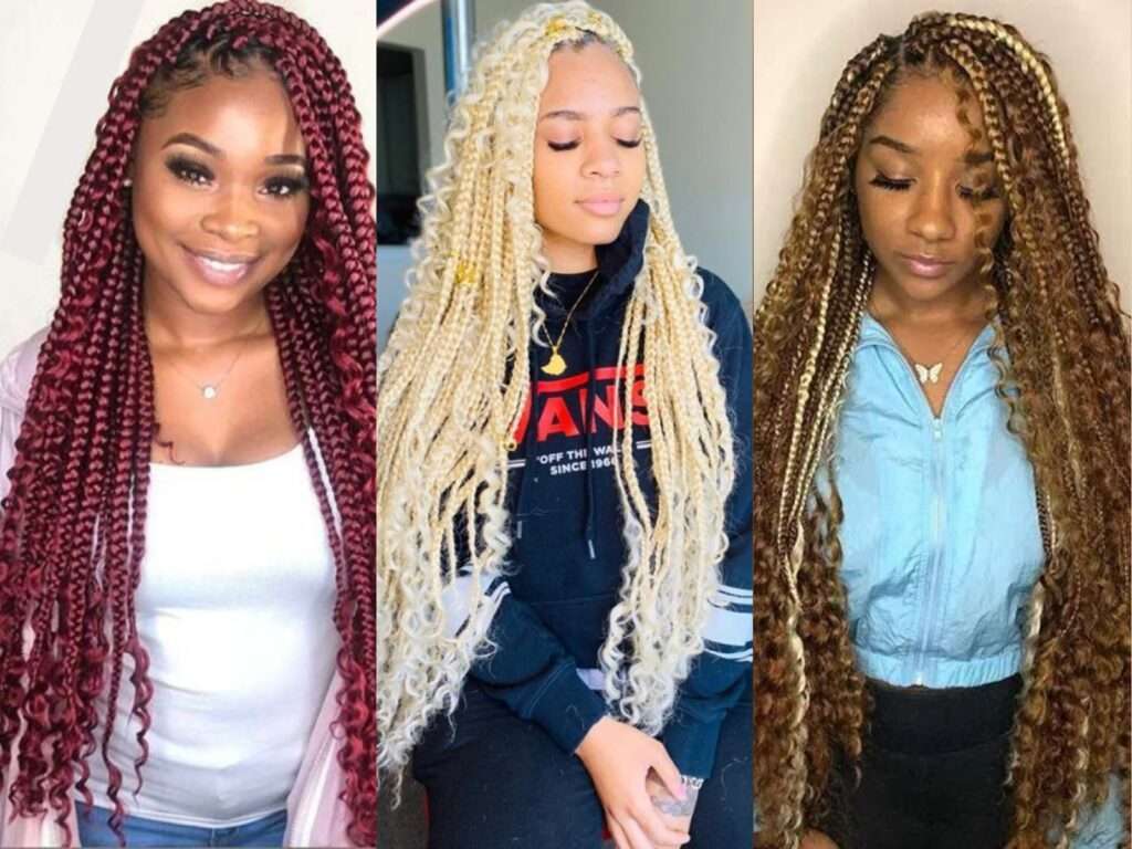 5 Best Colors for Bohemian Box braids