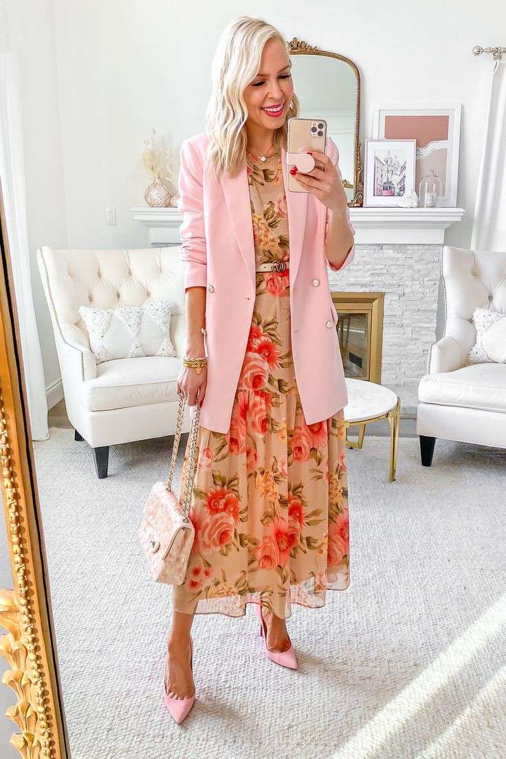 How To Wear a Blazer With a Long Dress in 2023 Kaybee Fashion Styles