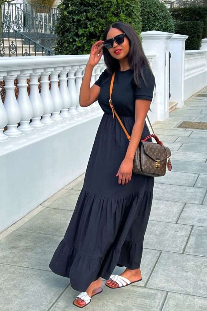 How to Wear a Black Maxi Dress in Summer in 2022: 6 Best Ways To Wear Summer Black Dress