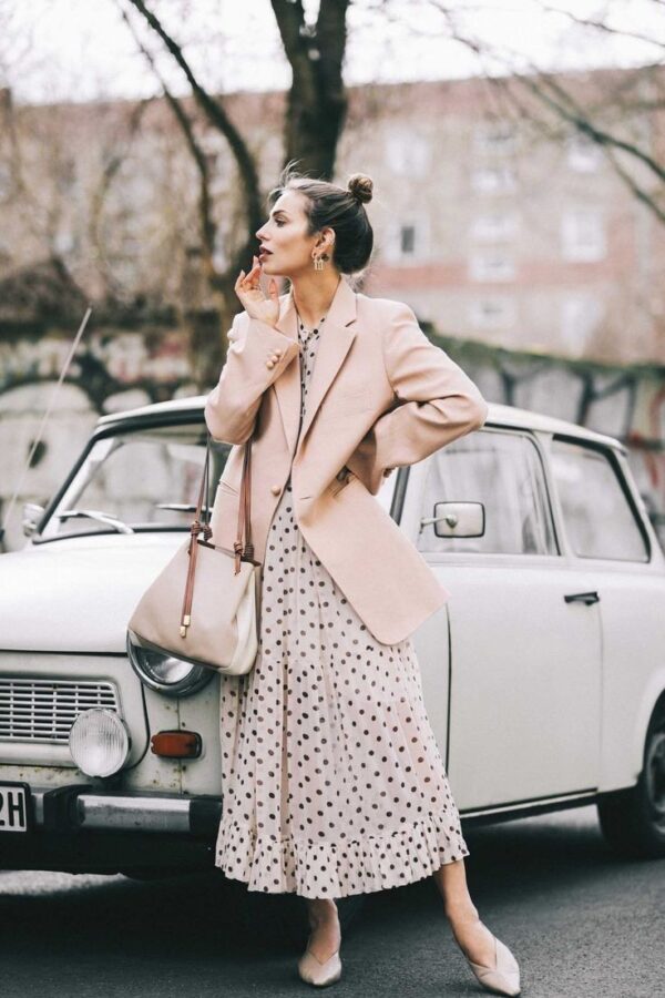 How To Wear a Blazer With a Long Dress in 2023 Kaybee Fashion Styles