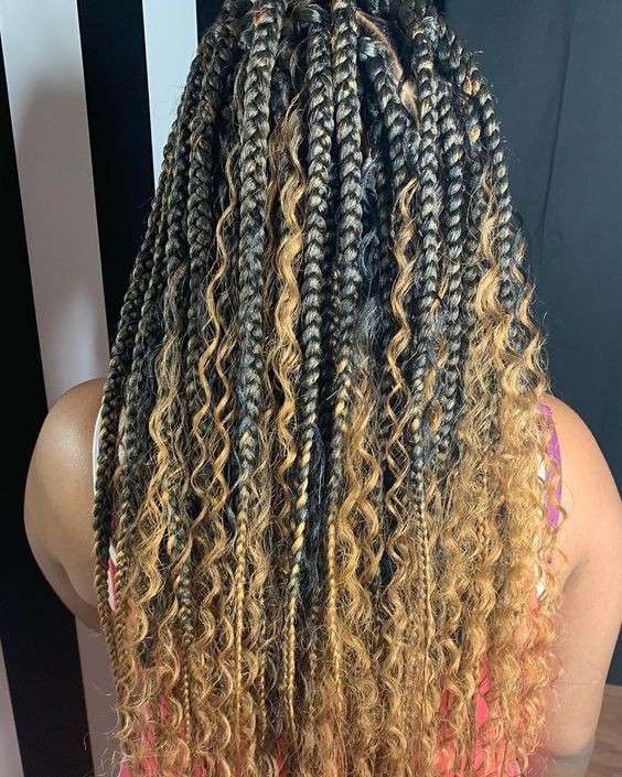 5 Best Colors for Bohemian Box braids