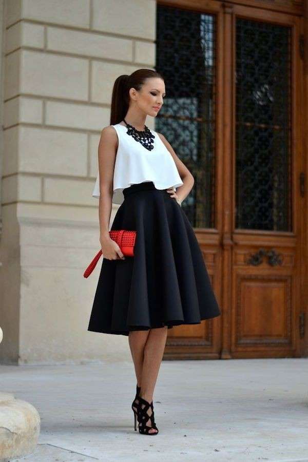 crop top with maxi skirt