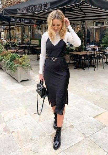 How to Style a Slip Dress for Winter