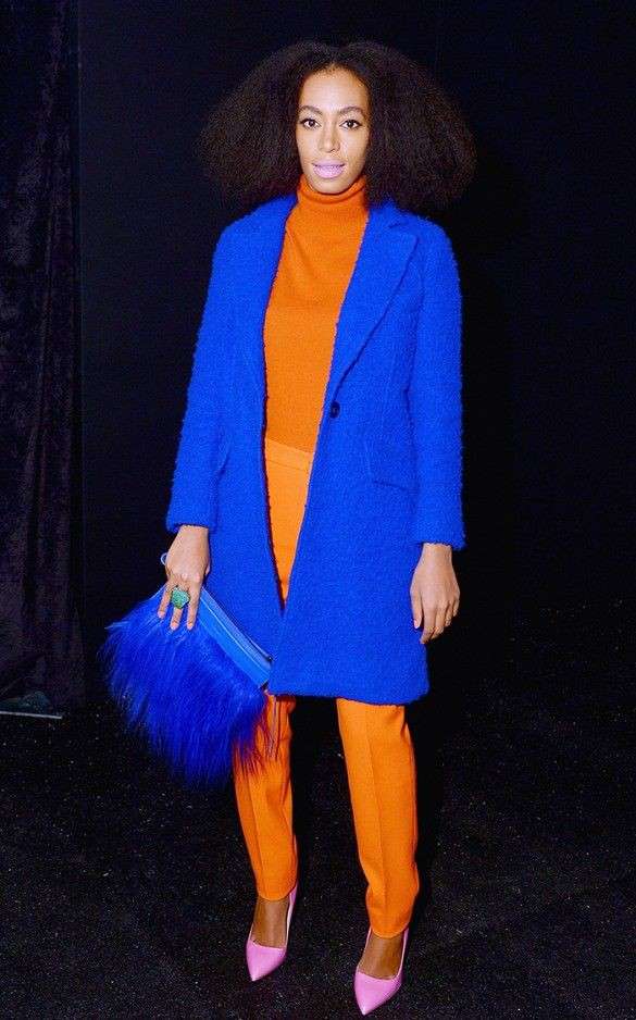 How To Wear Orange and Blue Outfit