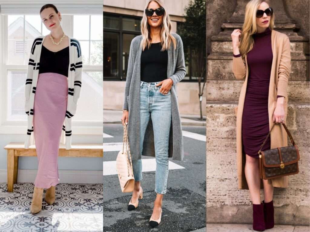 How To Wear a Long Cardigan in Fall