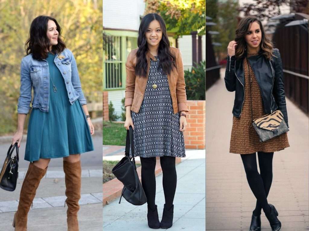 How To Wear a Swing Dress in Winter