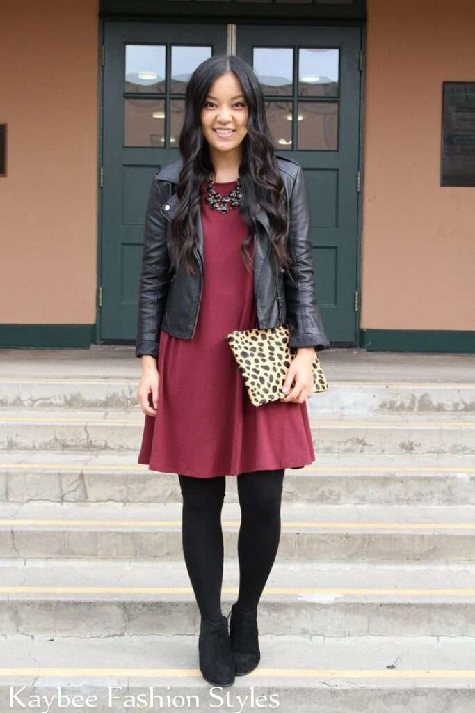 How To Wear a Swing Dress in Winter