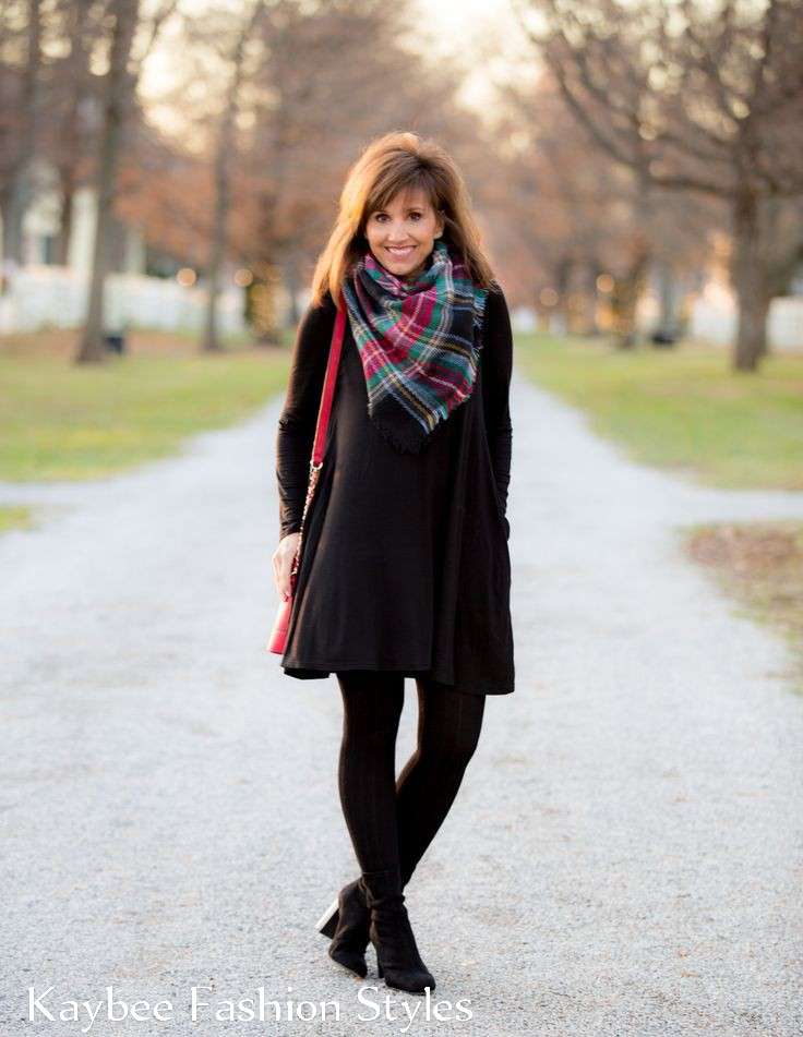How To Wear a Swing Dress in Winter