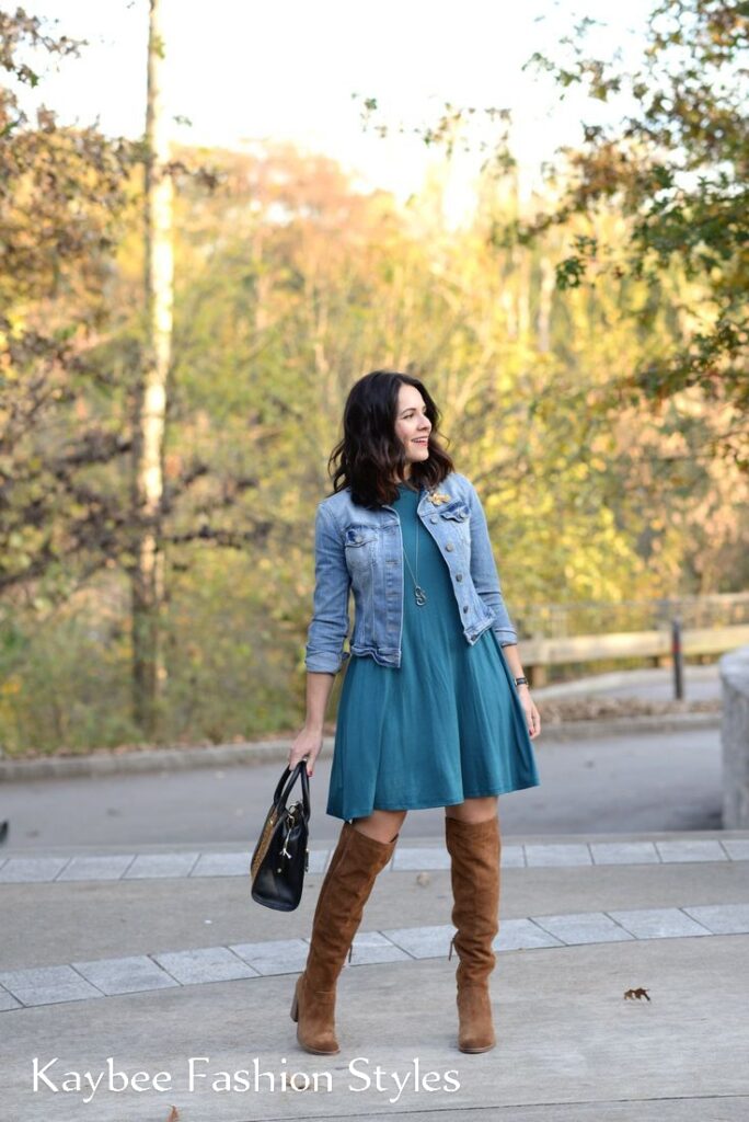 How To Wear a Swing Dress in Winter