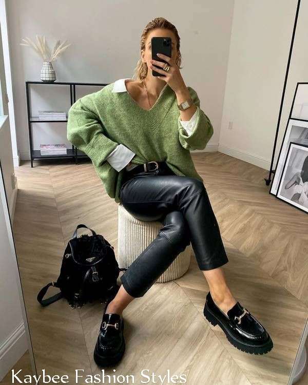 Ways to Wear Leather Pants for Fall