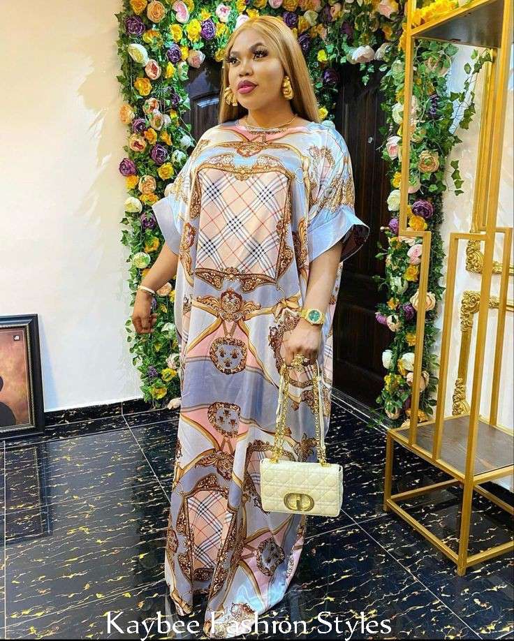 Silk Material Dress Styles for Nigerian Ladies