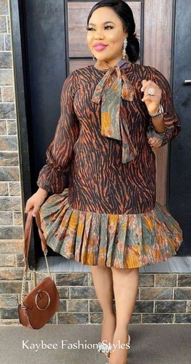 Ankara Dress (Turtle neck)
