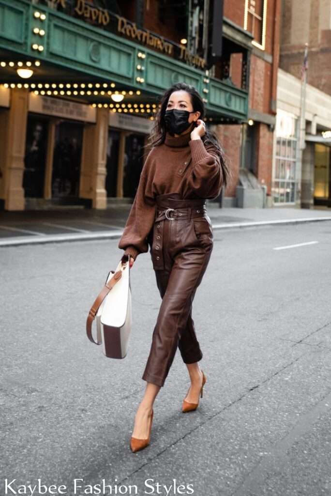 Ways to Wear Leather Pants for Fall