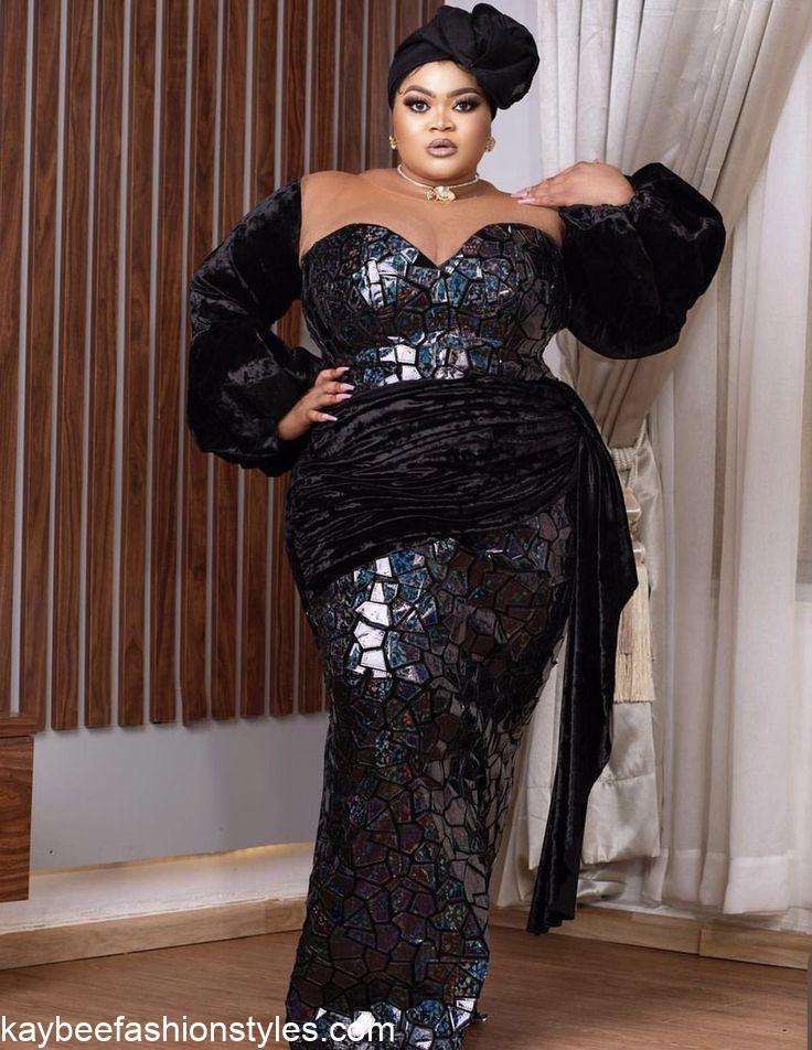 Aso Ebi Styles for Plus Size Ladies