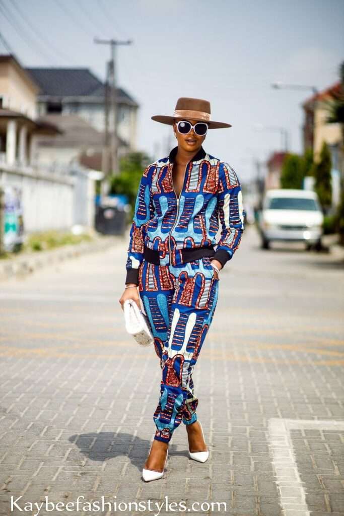 Ankara Bomber Jacket Styles for Ladies