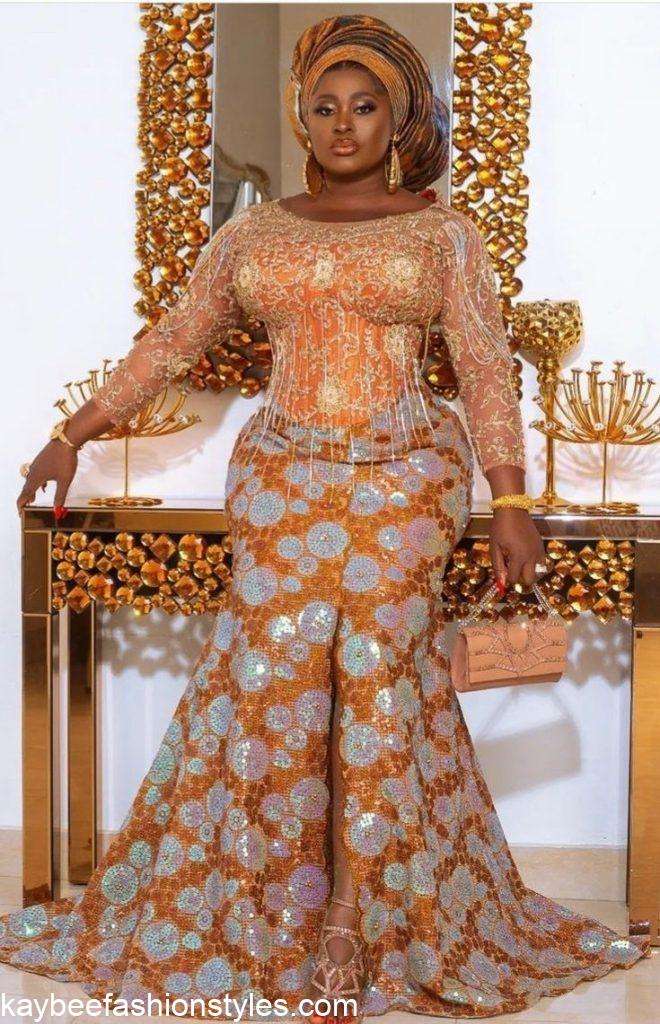 Aso Ebi Styles for Plus Size Ladies