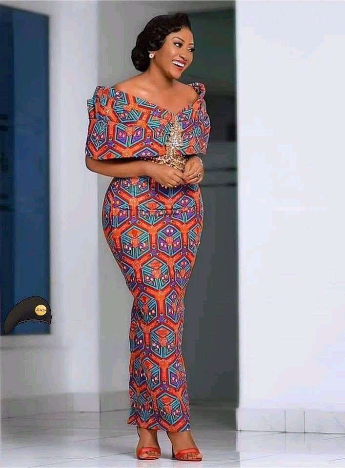 Ankara Pencil Gown With Peplum Styles in 2022