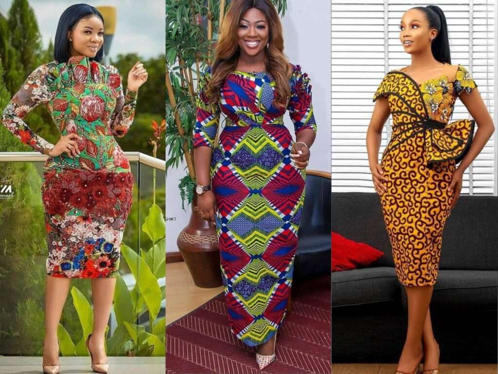 Ankara Pencil Gown With Peplum Styles in 2022