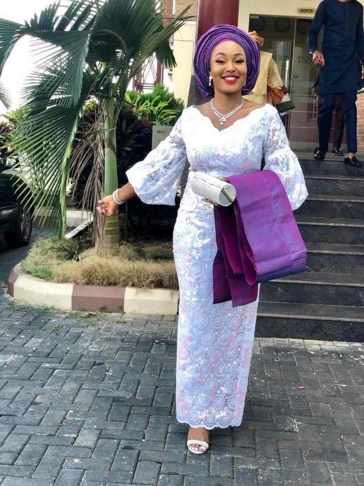 Nigerian lace blouse styles for wrapper