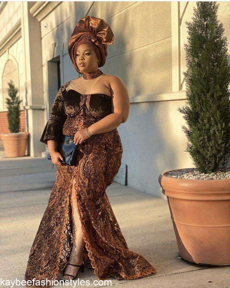 Aso Ebi Styles for Plus Size Ladies