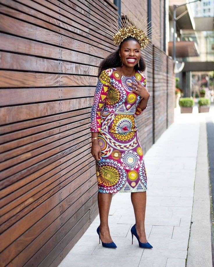 Ankara Pencil Gown With Peplum Styles in 2022