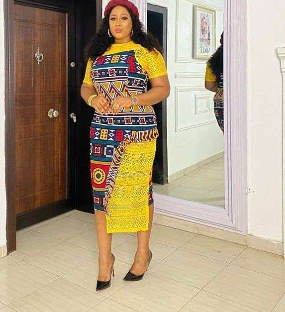 Ankara Pencil Gown With Peplum Styles in 2022