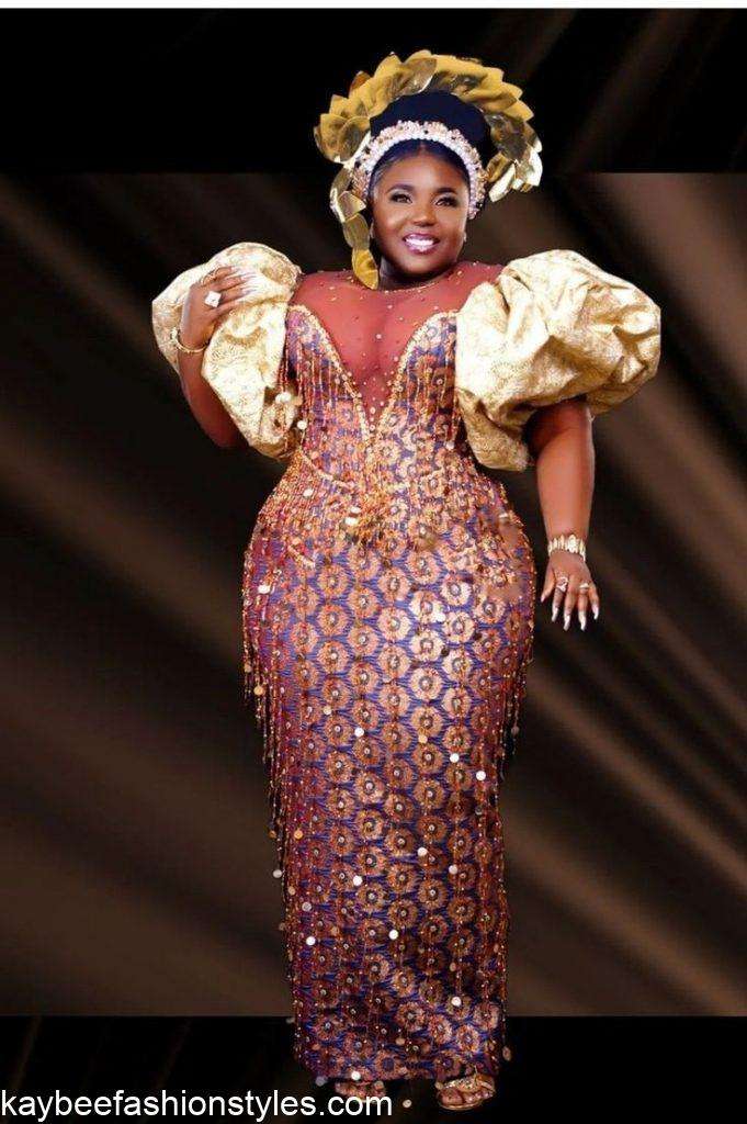 Aso Ebi Styles for Plus Size Ladies