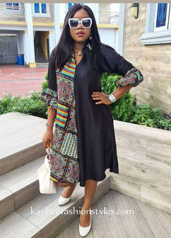 Ankara Shirt Dress Styles 