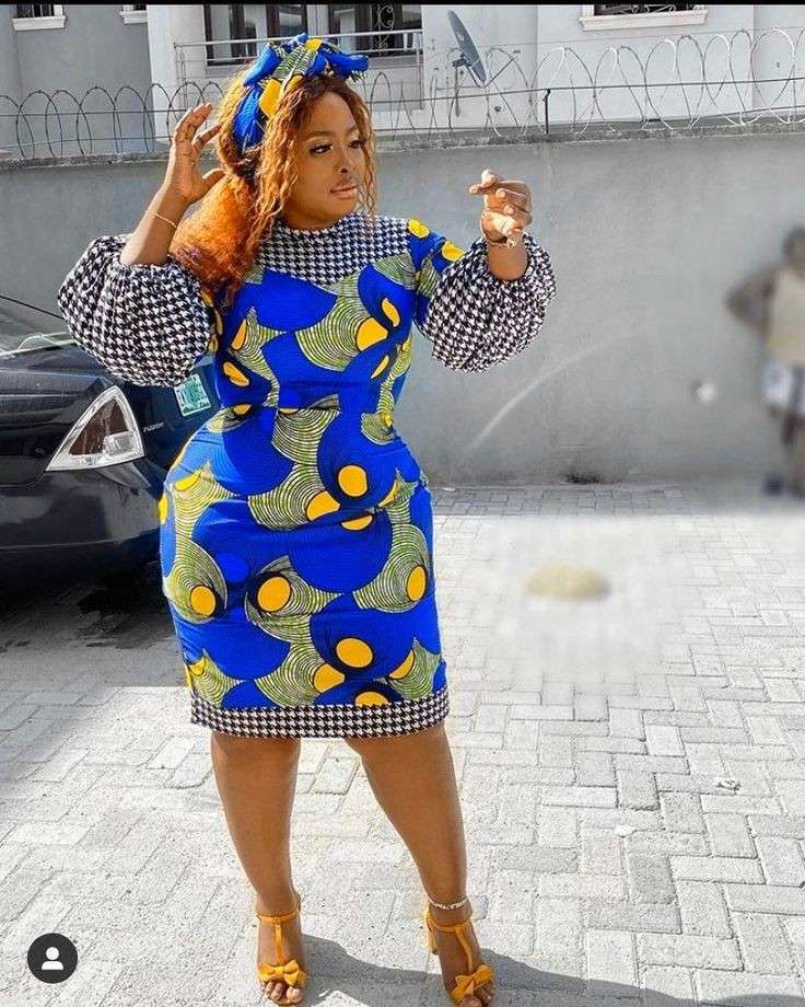 Ankara Pencil Gown With Peplum Styles in 2022