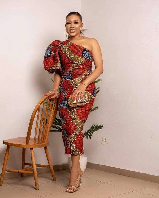 Ankara Pencil Gown With Peplum Styles in 2022