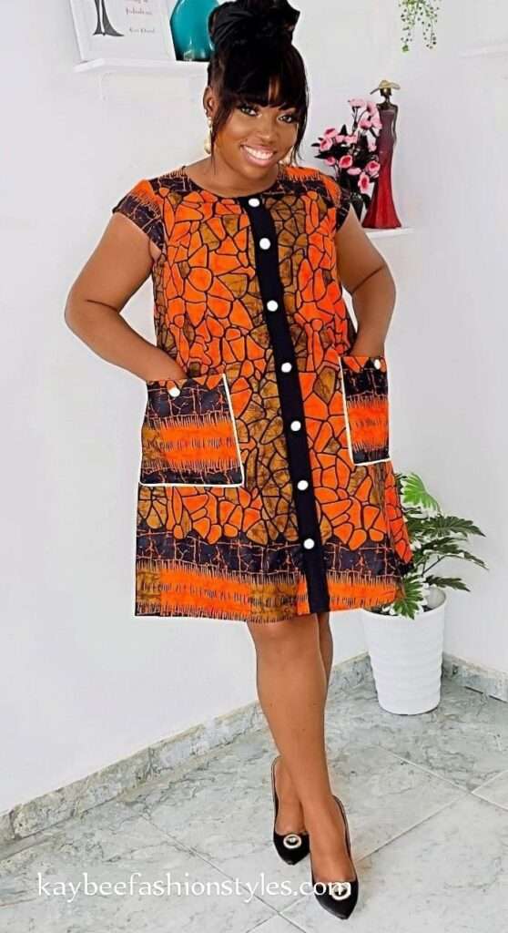 Ankara Shirt Dress Styles 