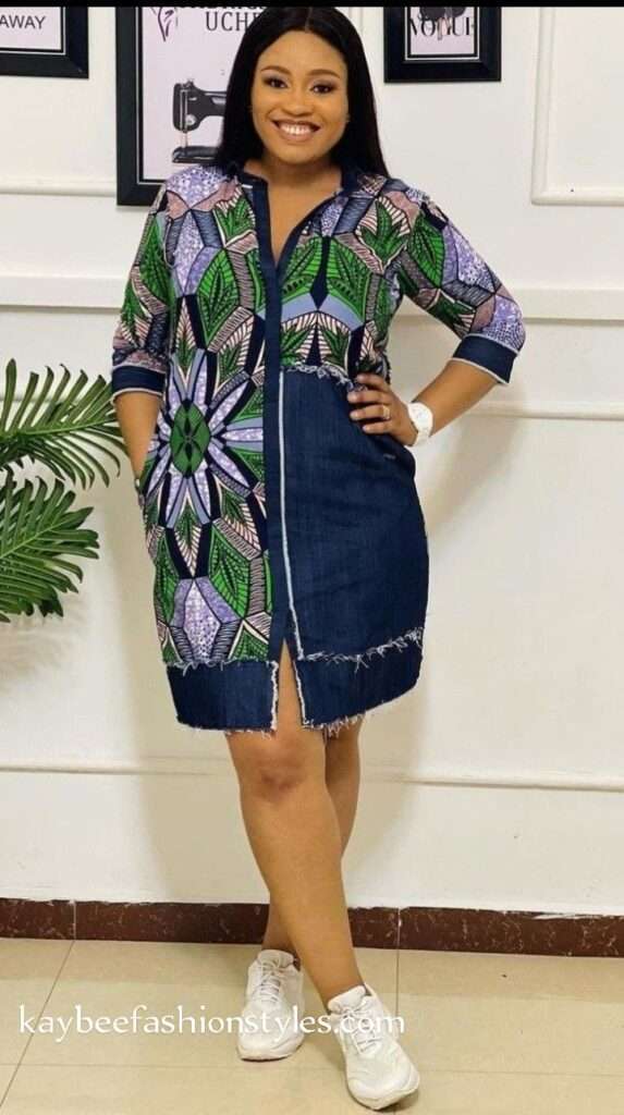 Ankara Shirt Dress Styles 