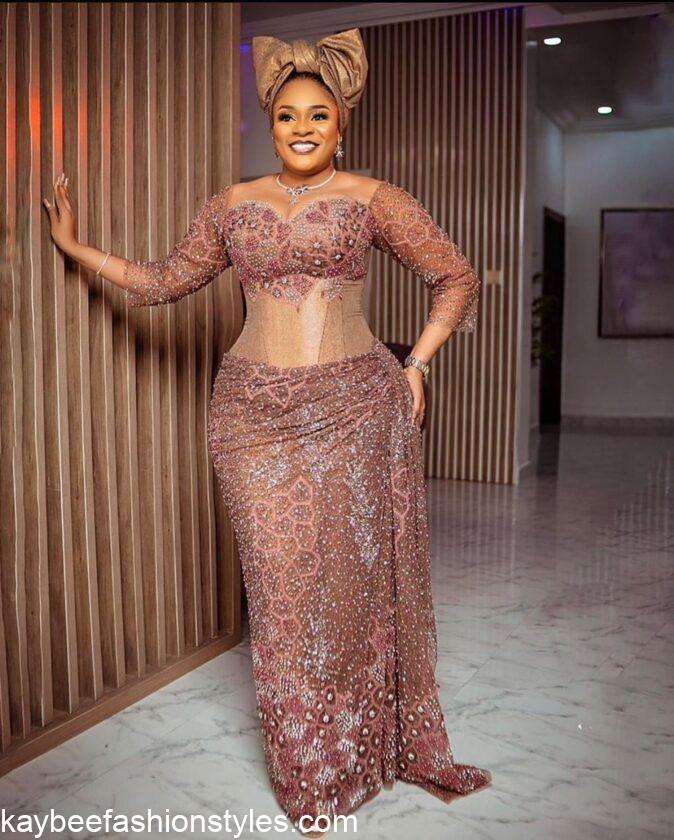 Aso Ebi Styles for Plus Size Ladies