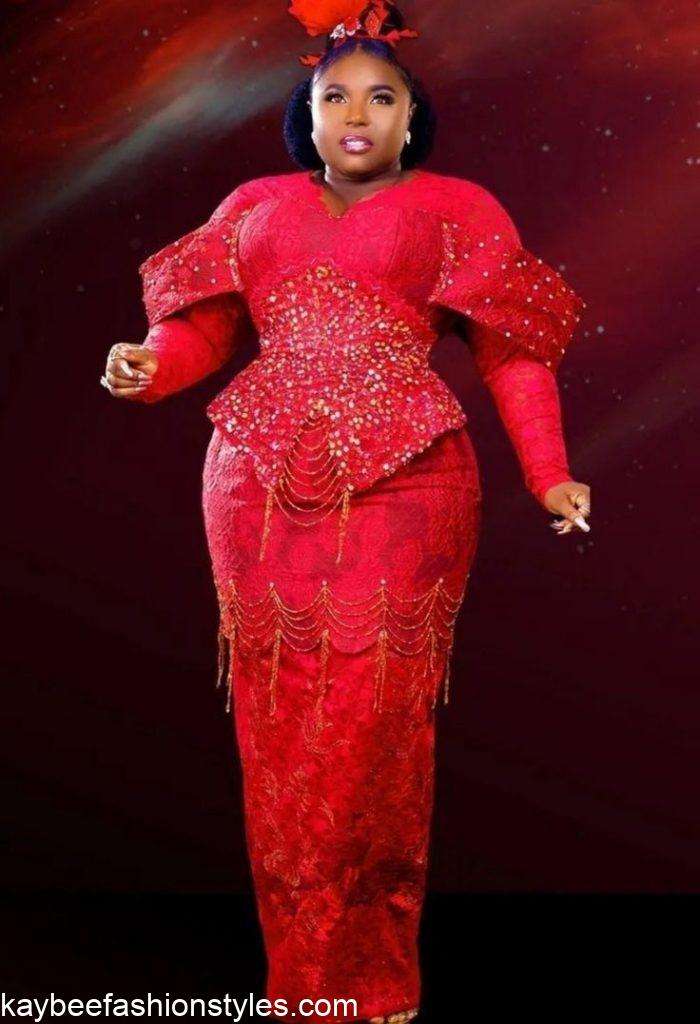 Aso Ebi Styles for Plus Size Ladies