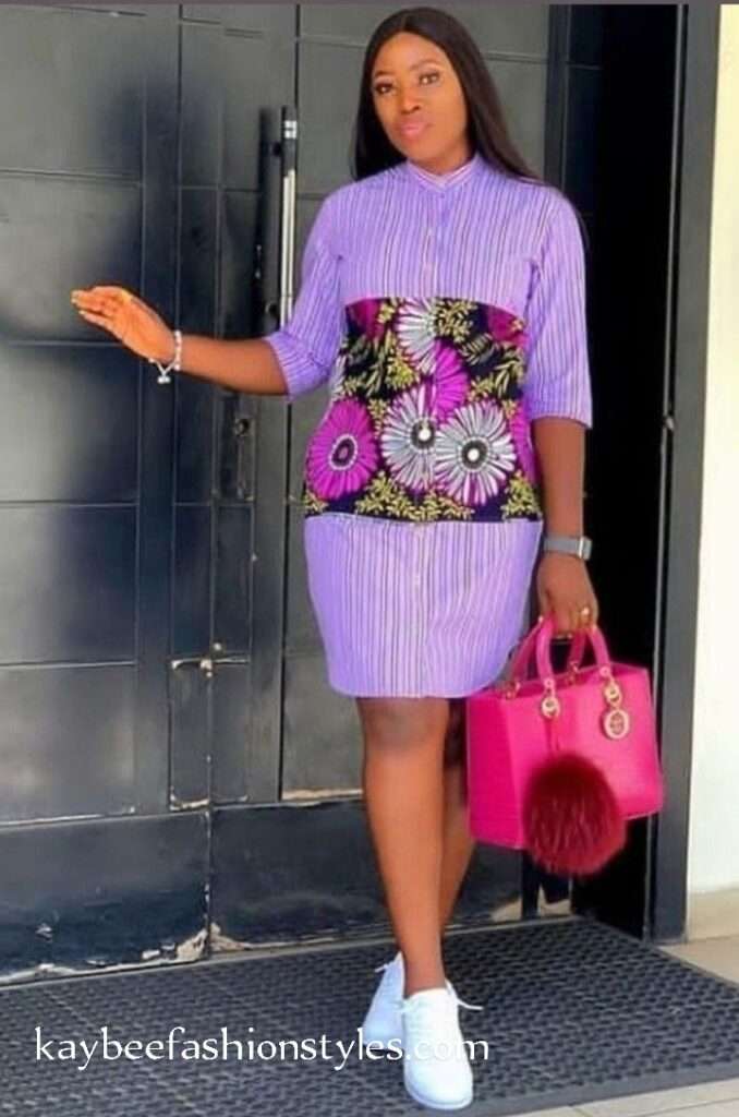 Ankara Shirt Dress Styles 