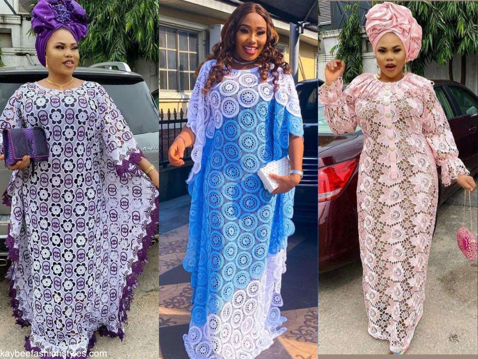 Simple & Stylish Lace Dress Styles For Ladies 2023 - Asoebi Guest Fashion