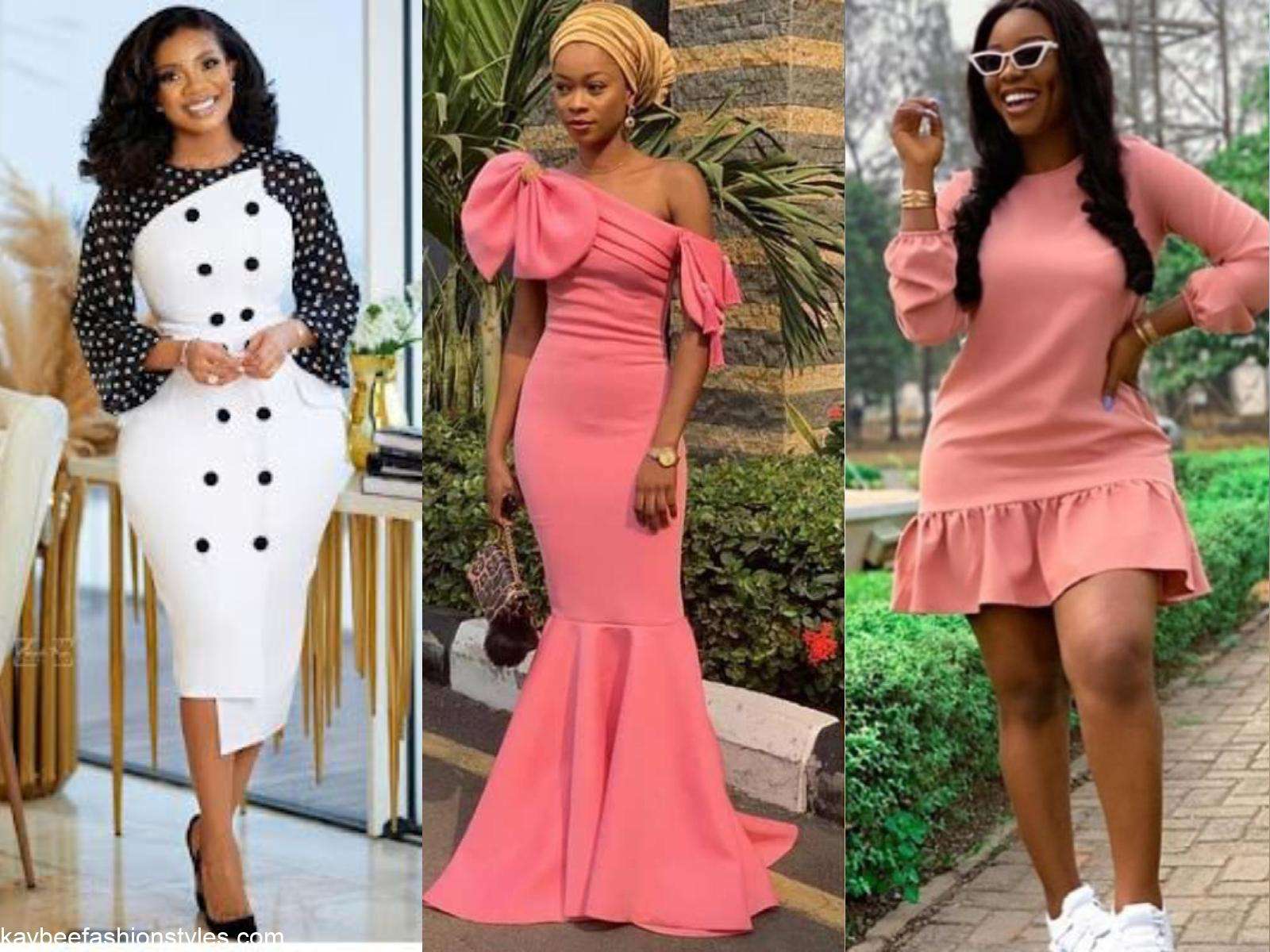 50+ latest material gown styles: explore the best trends of 2024 (photos) -  Legit.ng