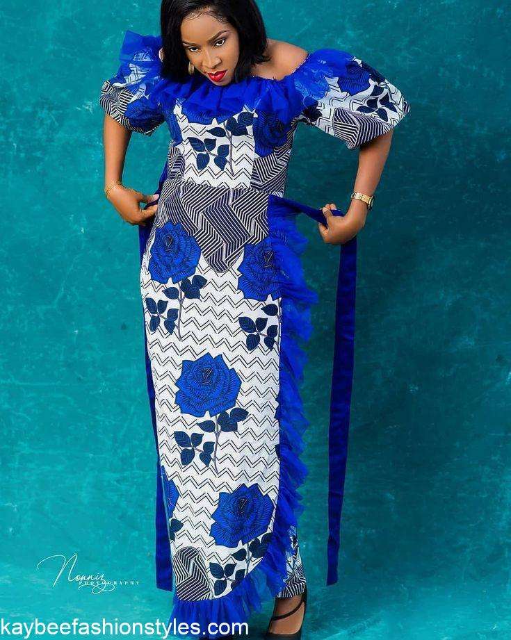 Latest Wrapper Gown Styles for Ladies in 2022 and 2023 Kaybee Fashion Styles