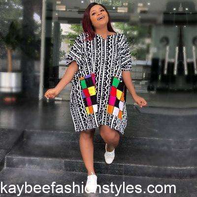 Short Bubu Gown Styles for Ladies