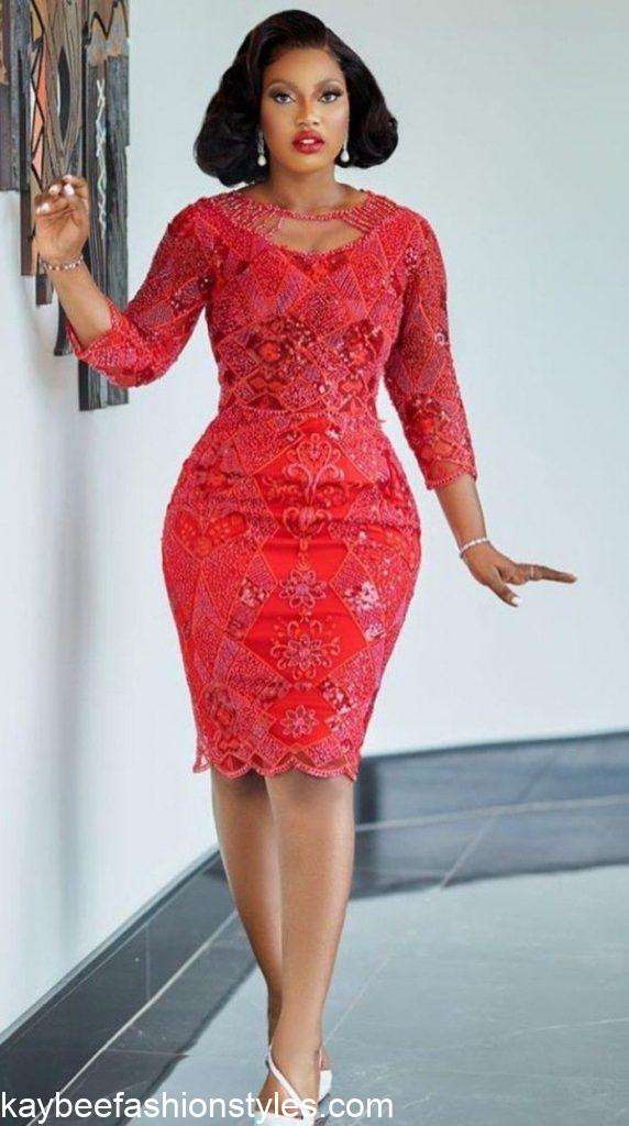 Best Short Lace Gown Styles for Wedding Guests in 2022 and 2023