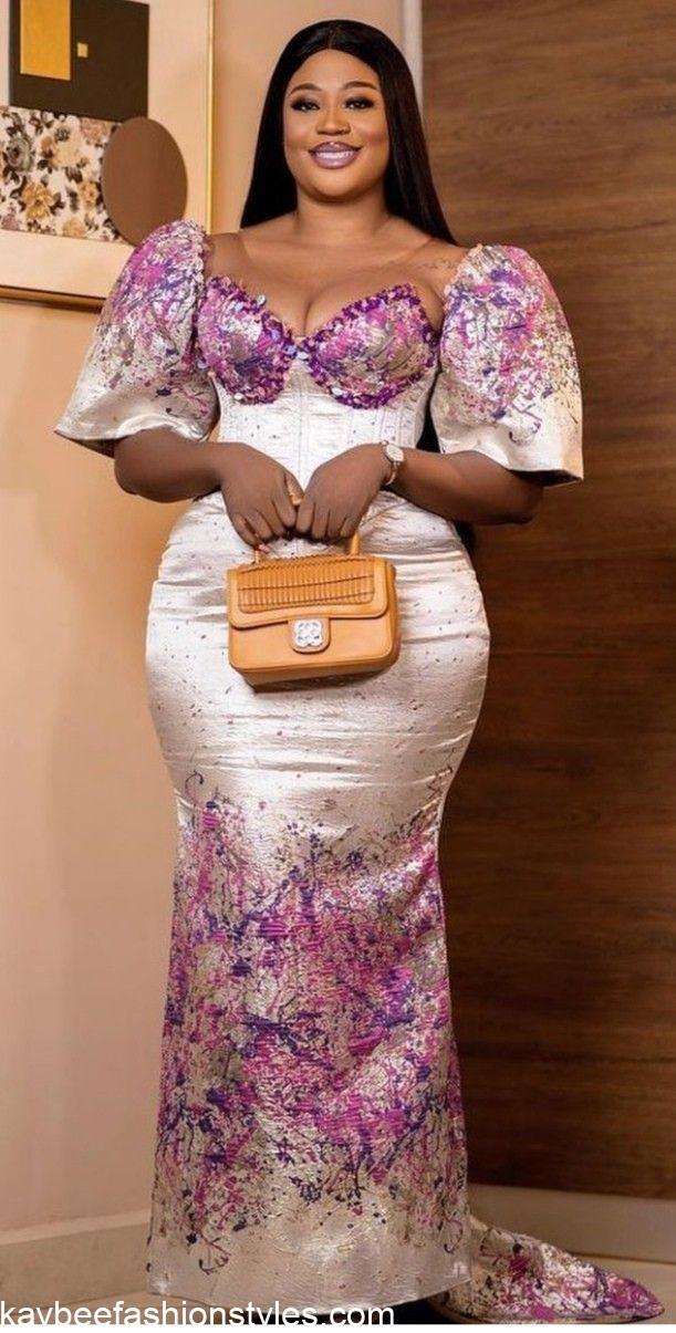 Best Damask Short Gown Styles in 2022 and 2023 Kaybee Fashion Styles