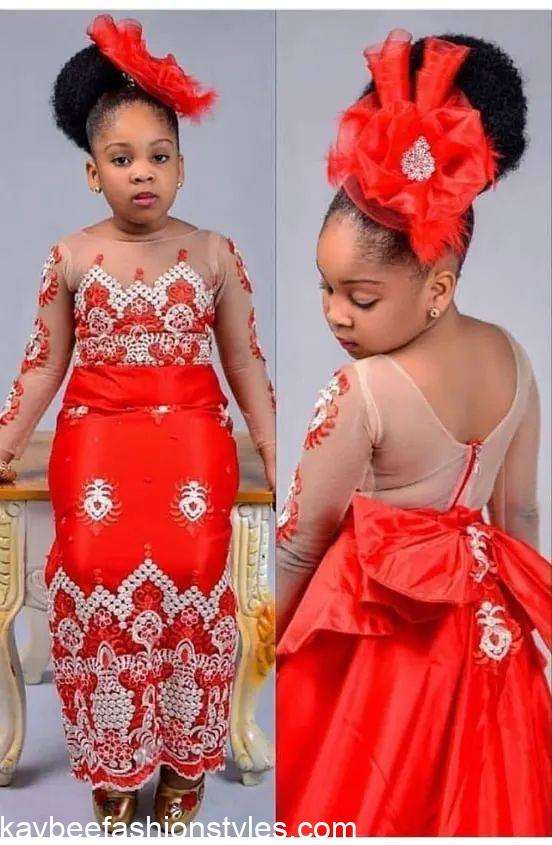 Christmas Gown Styles for Girl Child in Nigeria