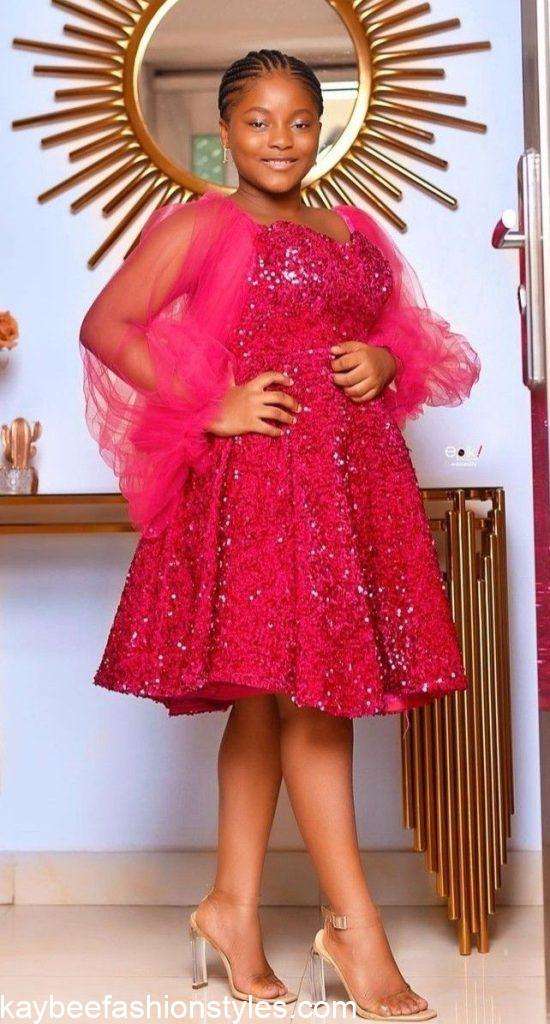 Christmas Gown Styles for Girl Child in Nigeria