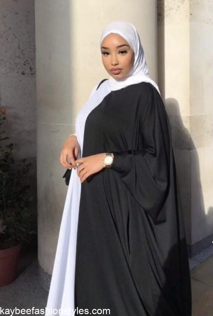 Plain Material Styles for Muslim Ladies in Nigeria