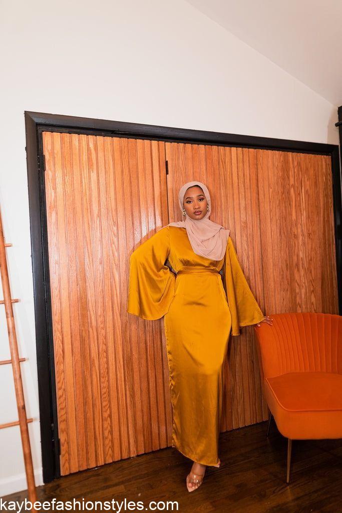 Plain Material Styles for Muslim Ladies in Nigeria