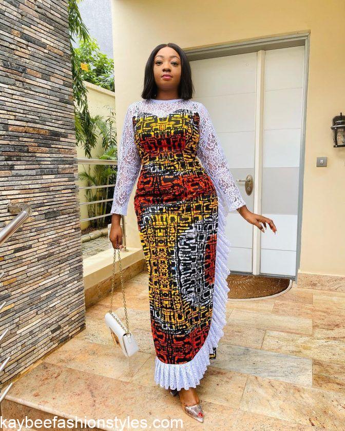 4 Yards Ankara Long Gown Styles for Ladies