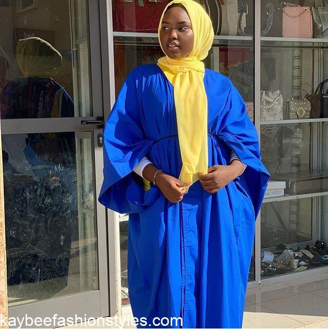 Plain Material Styles for Muslim Ladies in Nigeria