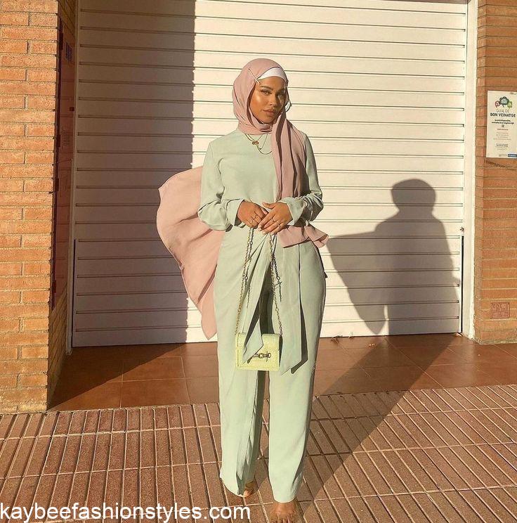 Plain Material Styles for Muslim Ladies in Nigeria