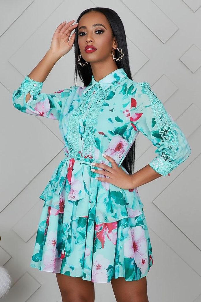 Best Flower Material Gown Styles for Ladies in 2023 Kaybee Fashion Styles